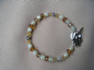Citrine and New Jade Bracelet